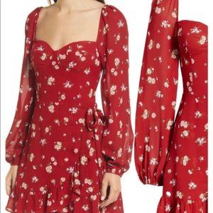 Reformation Cammi dress in Cassia red (NWT) size 12